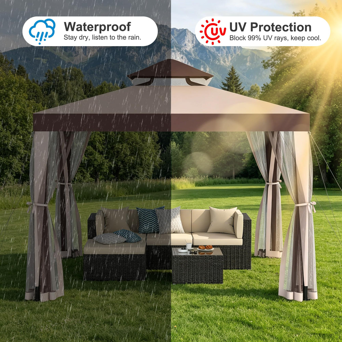 10×10 Outdoor Gazebo Canopy Tent Z1294