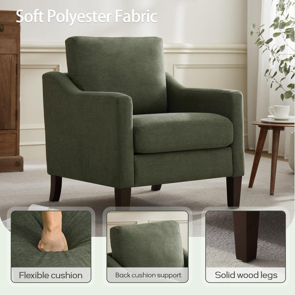Accent Chairs Set of 2 Green F752980
