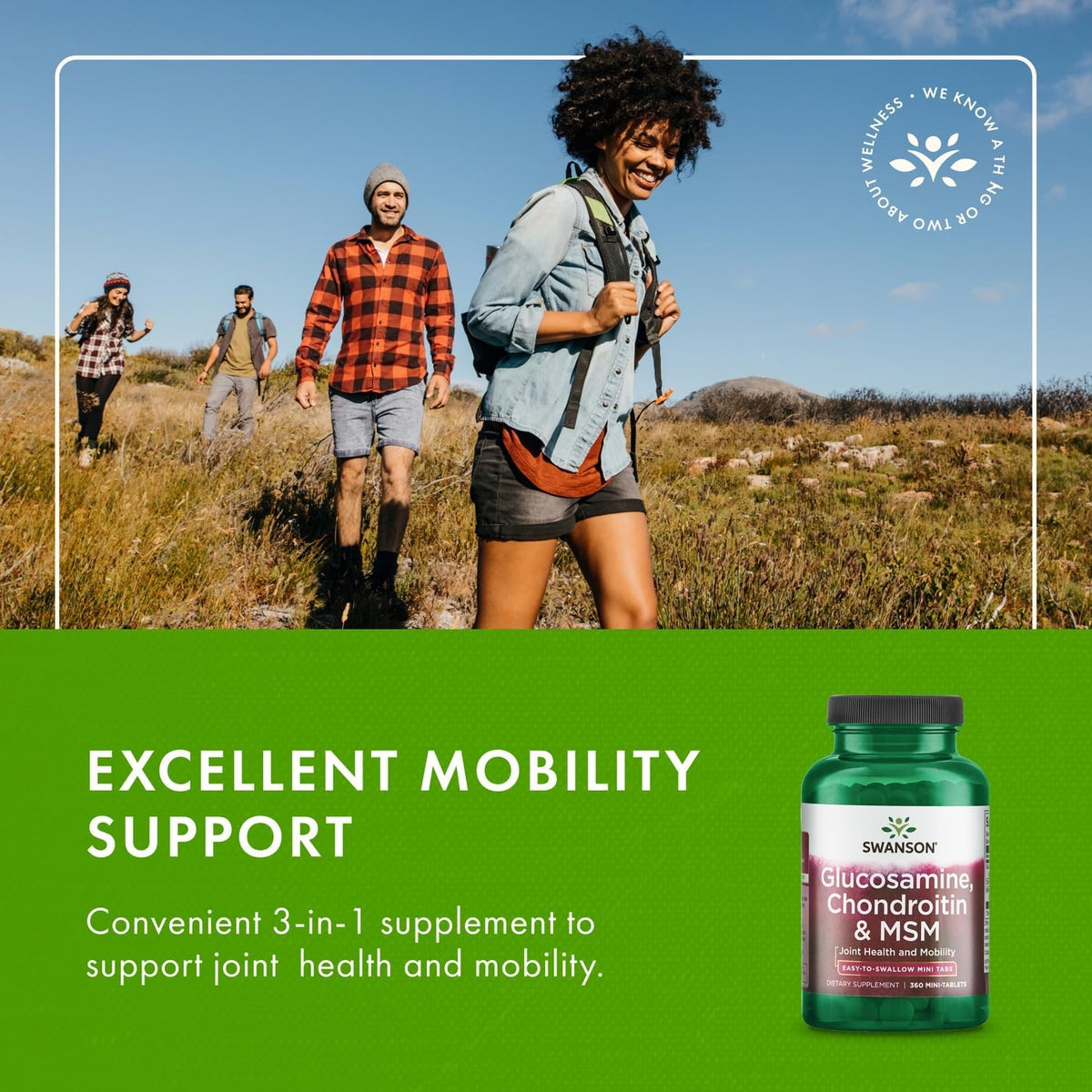 Glucosamine, Chondroitin & MSM 360 Mini-Tablets F4270