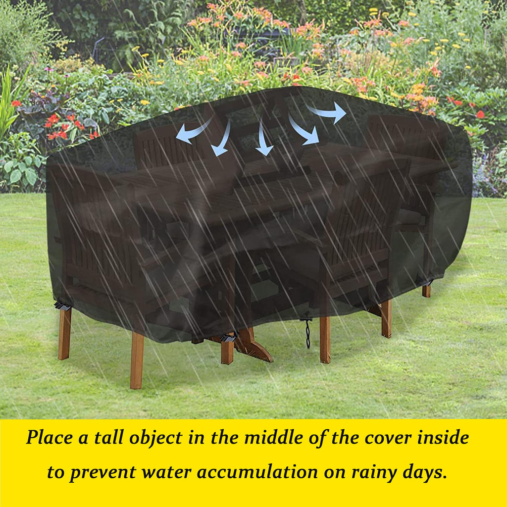 Waterproof 420D Oxford Patio Furniture Cover P845