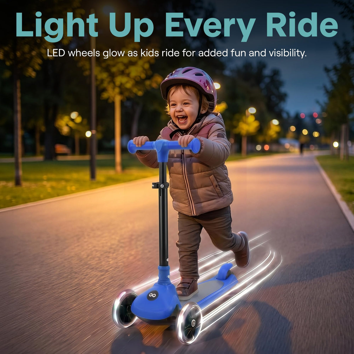 3-Wheel Toddler Scooter with LED Wheels X274