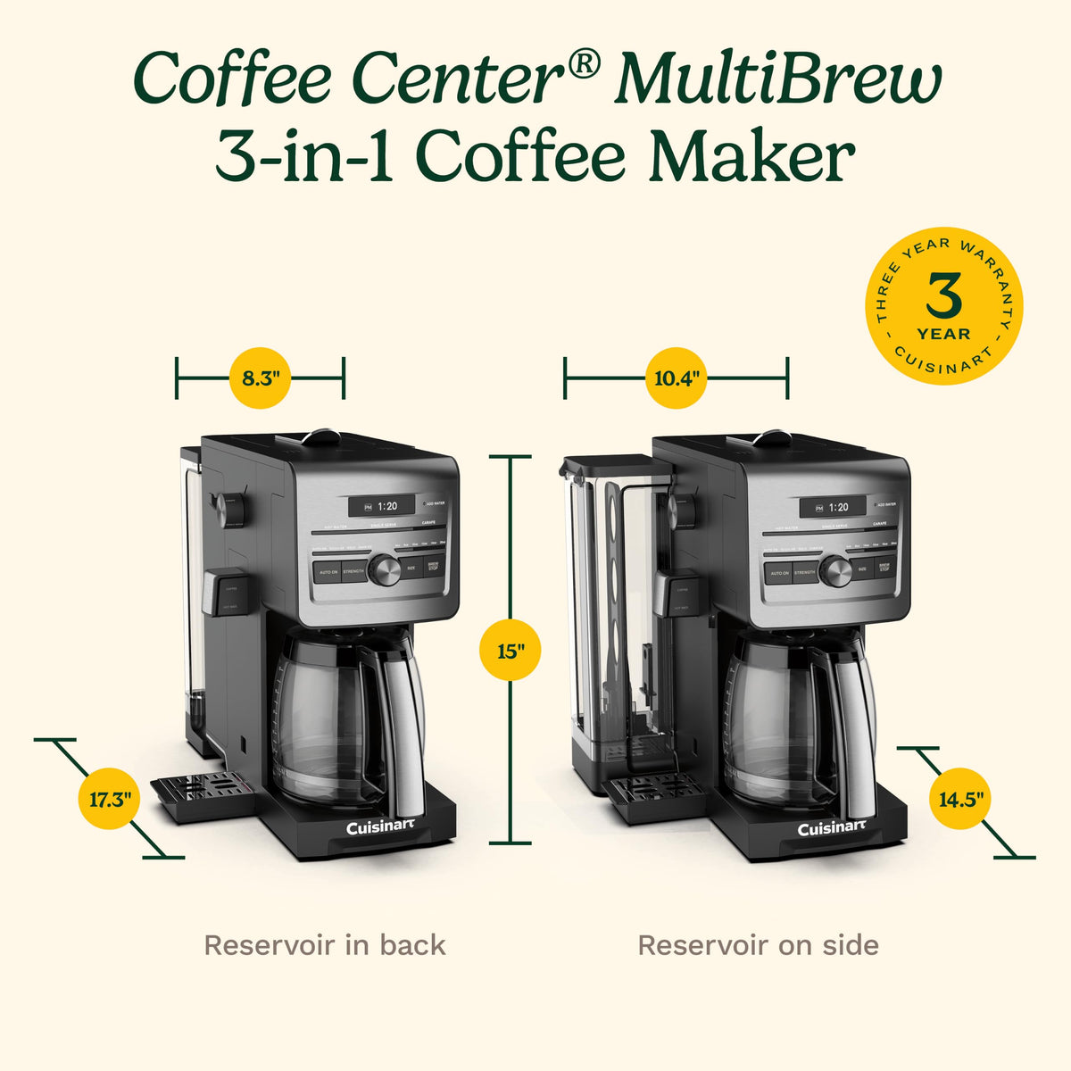 3-in-1 12 Cup Programmable Coffee Maker Z450
