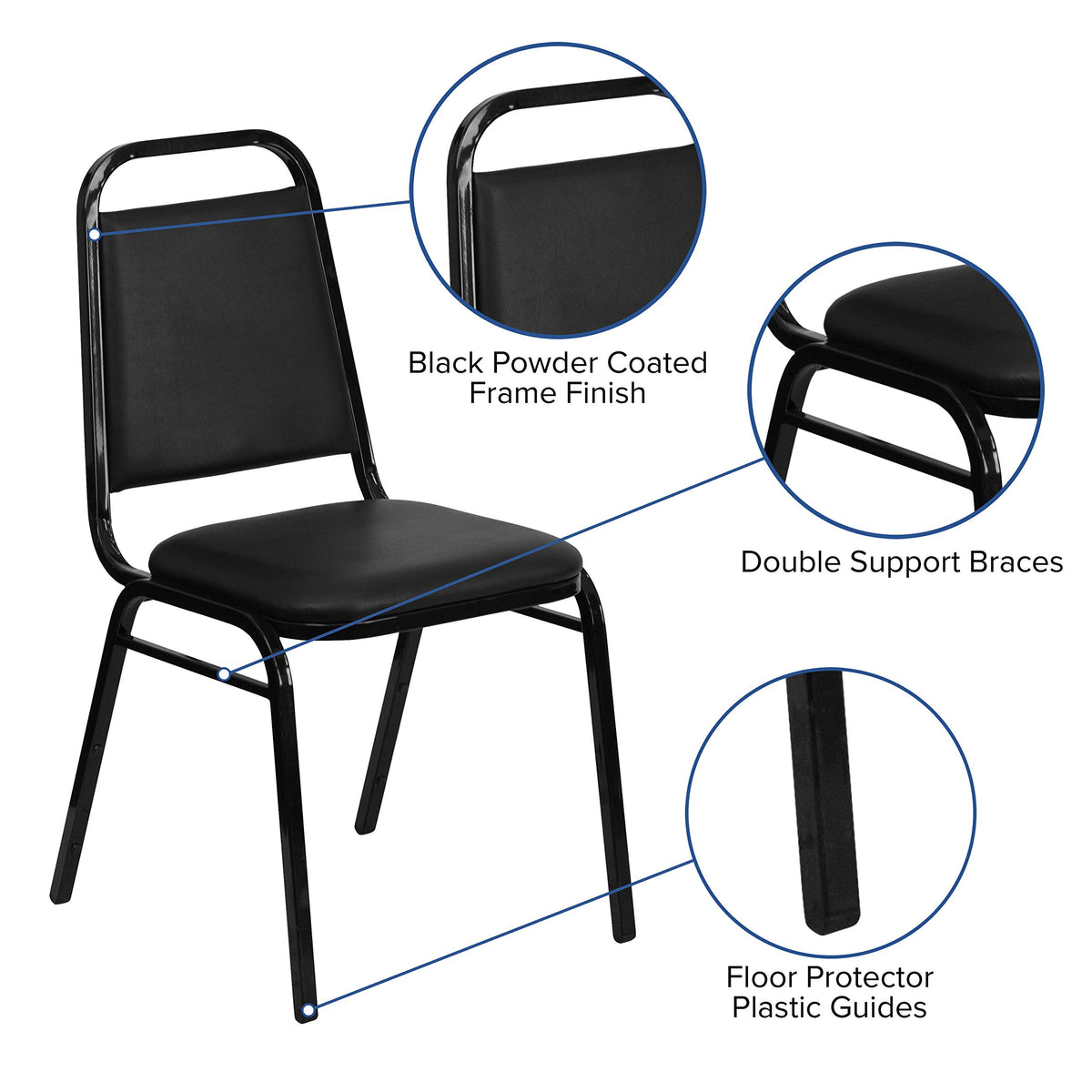 Black Stackable Banquet Chair B353530
