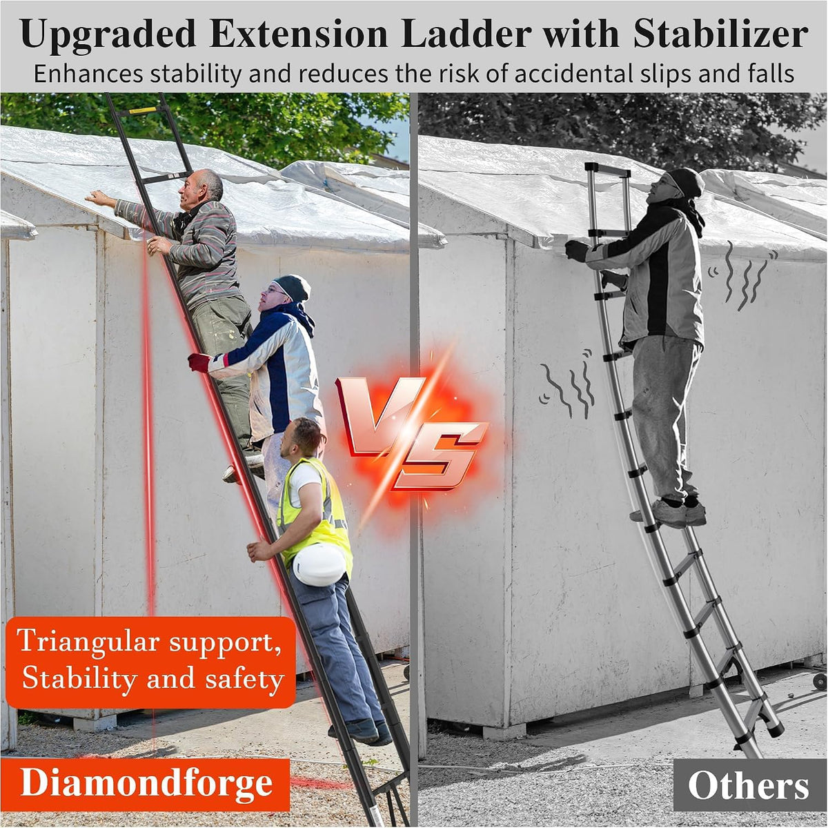 16.5 FT 330 Lbs Aluminum Telescoping Ladder G40427