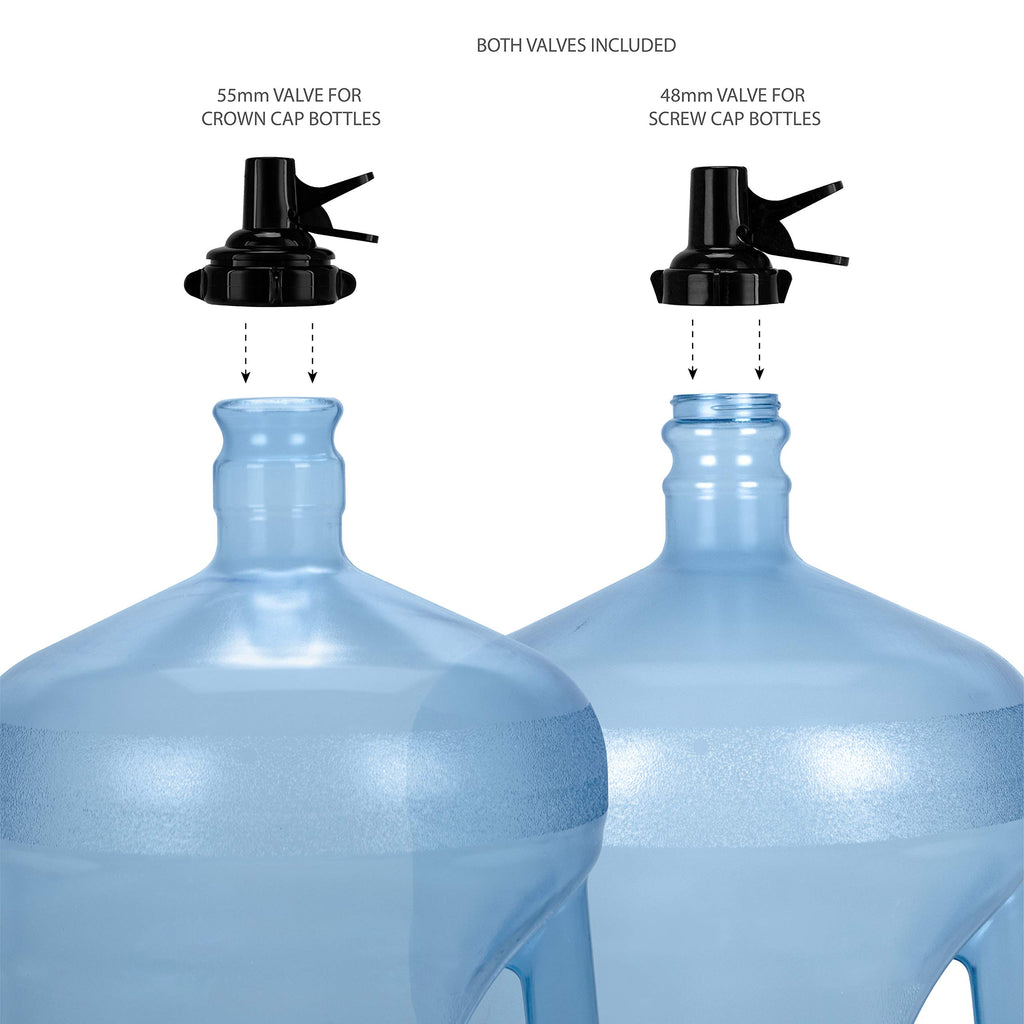 3-5 Gallon Water Jug Stand and 2 Dispenser Valves W5436