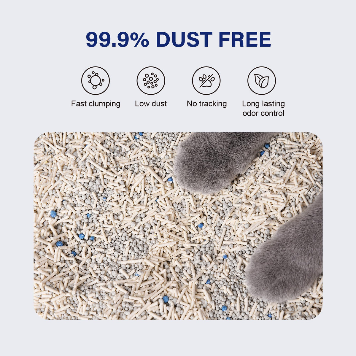 Tofu Cat Litter Bentonite Low-Dust Quick Clumping 6 Lbs E9813