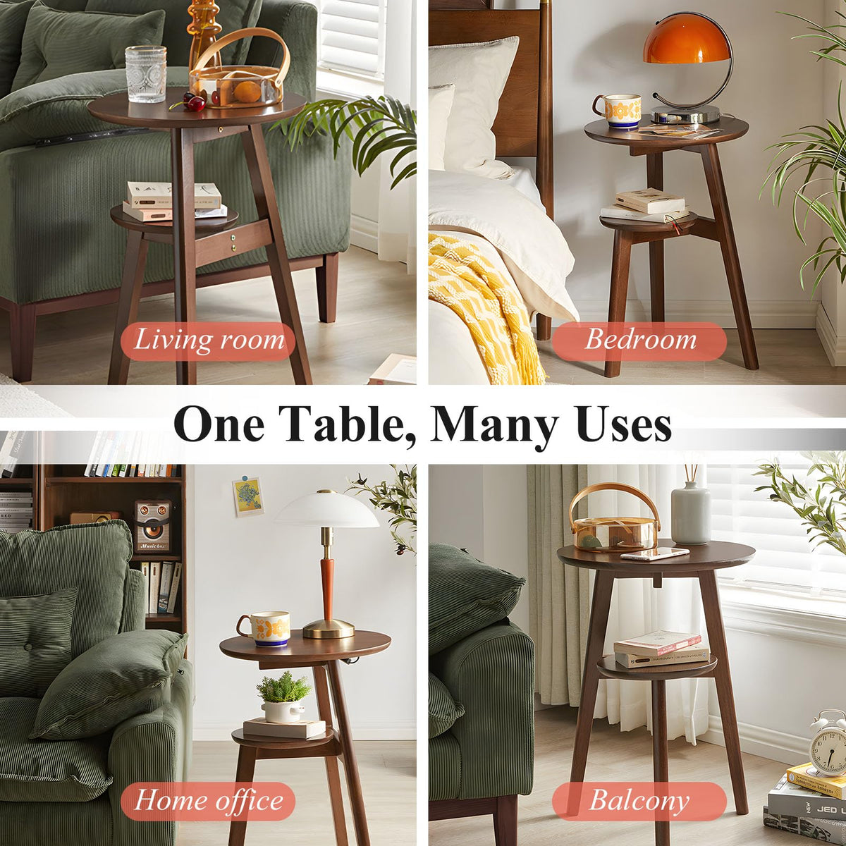 2-Tier Round Side Table N7559