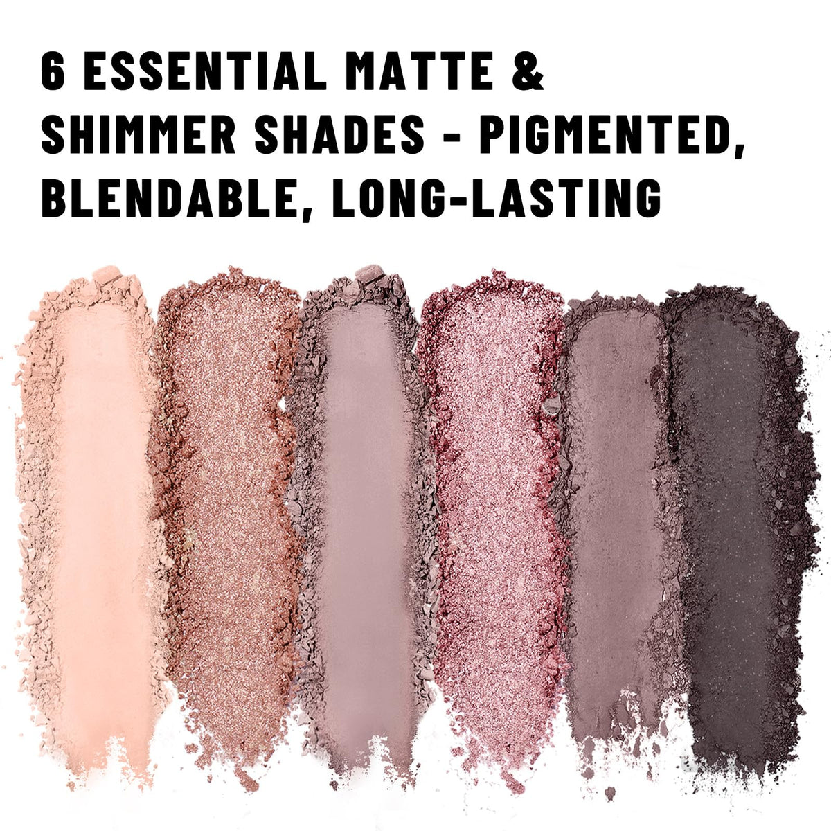 Neutral Nude Matte & Shimmer 6 Colors Mini Eyeshadow Palette M733040