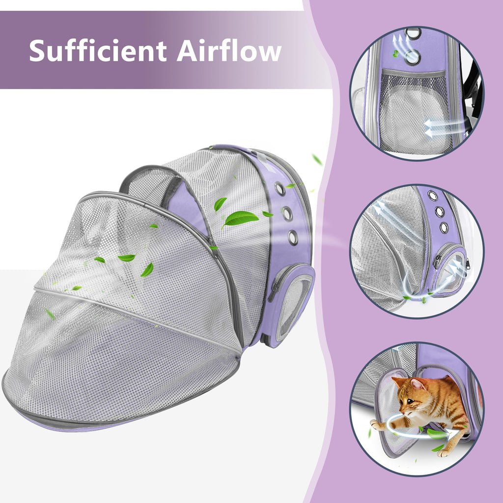 Expandable Cat Carrier Backpack with Bubble Window T1540