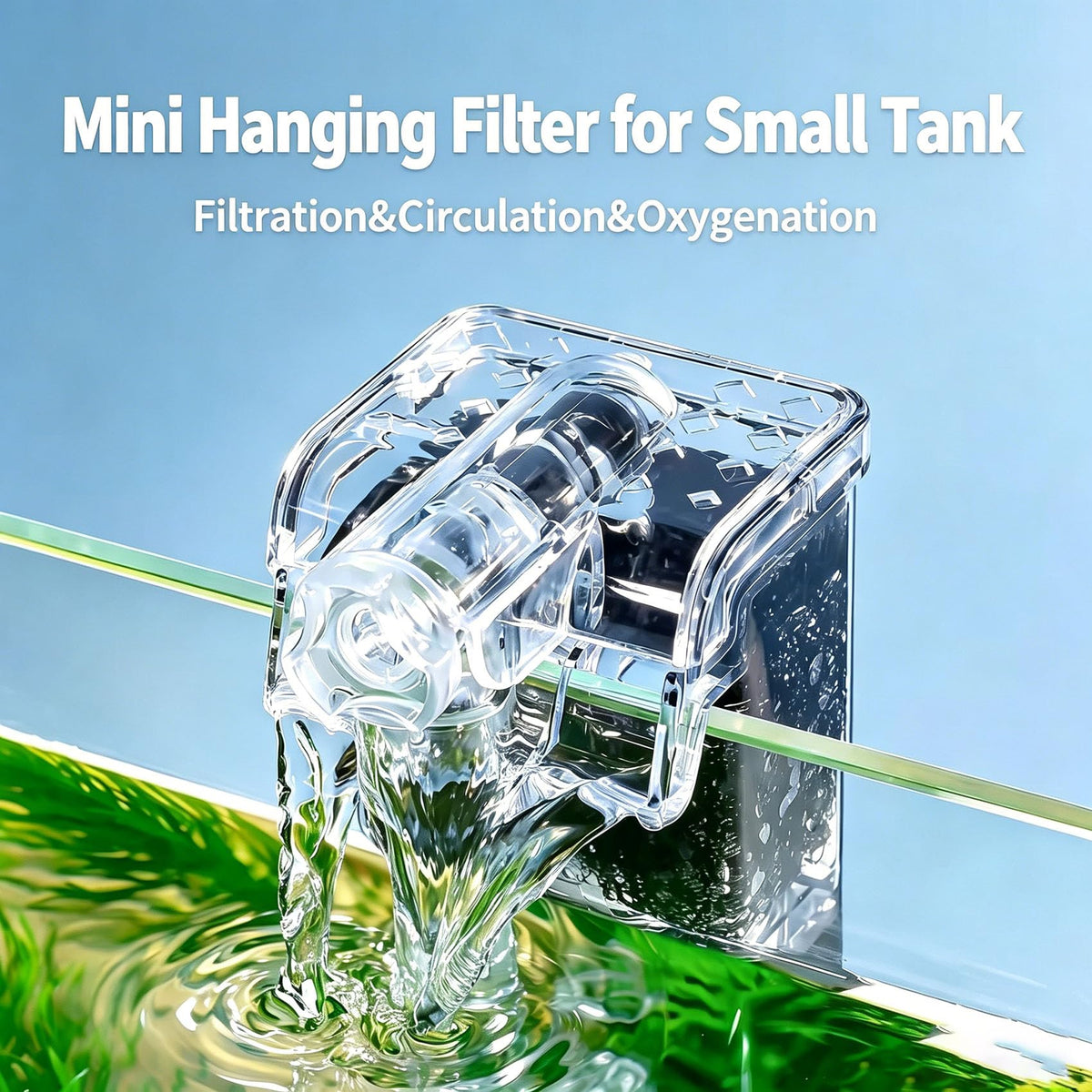 1 Gallon Half Moon Fish Tank R40641