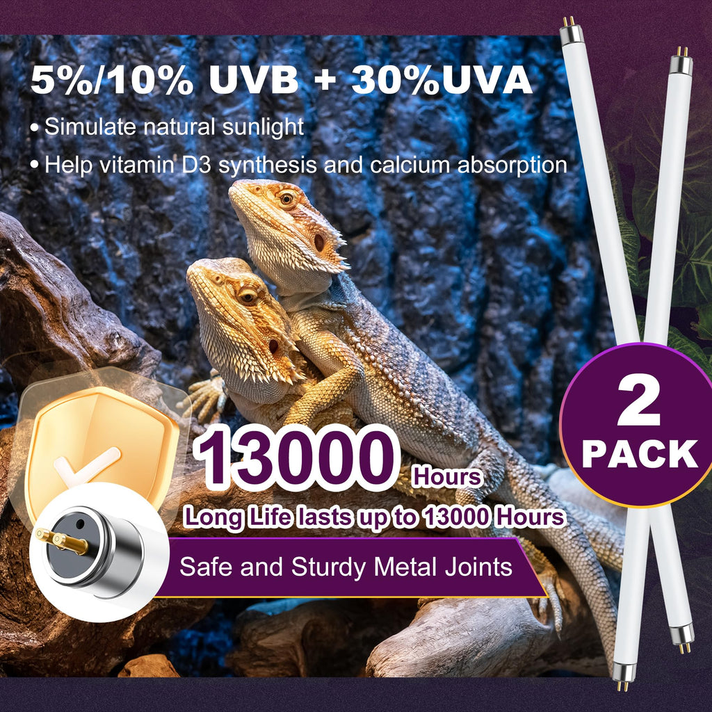 39W T5 HO UVB Fluorescent Reptile Light Combo Kit M798