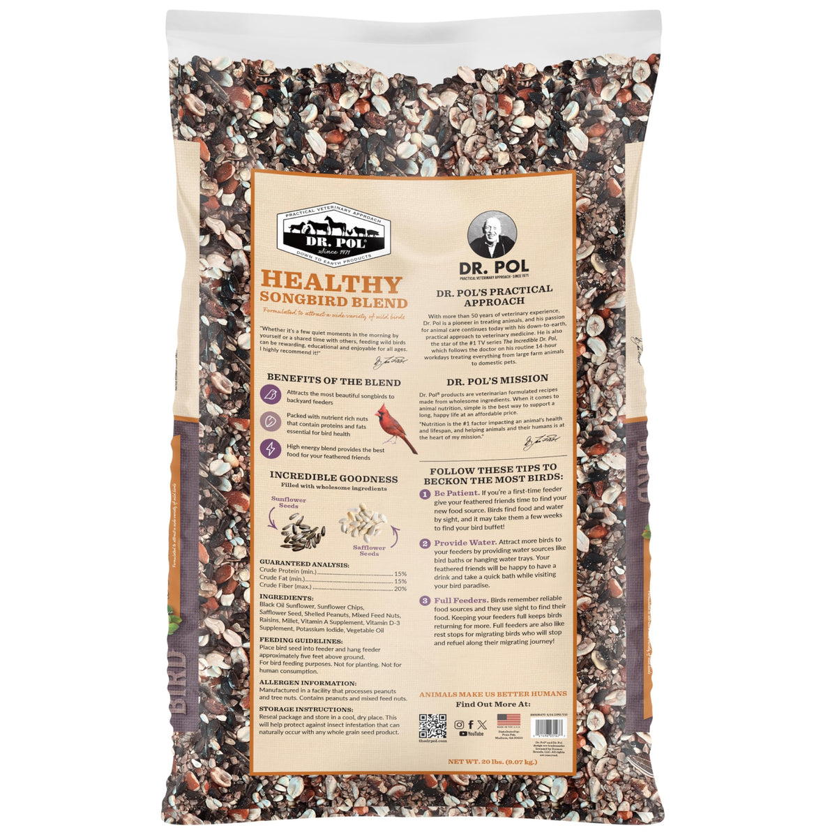 20 LB Wild Bird Seed P8658