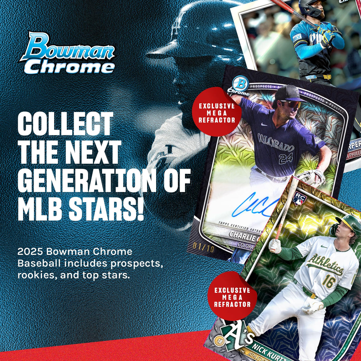 2025 Bowman Chrome Baseball Mega Box L237535